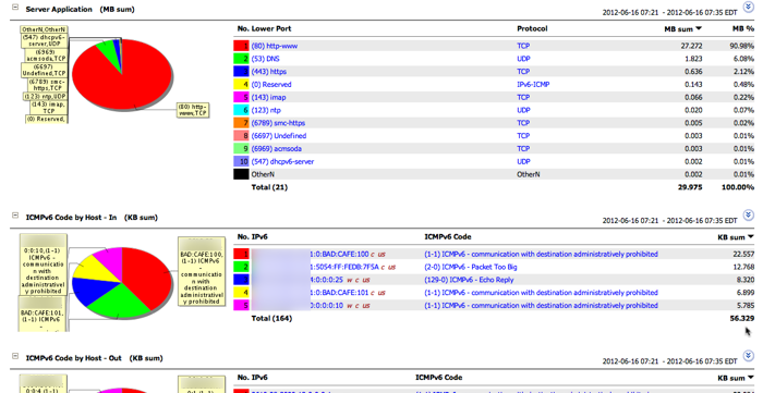 CySight ipv6 applications hosts icmp