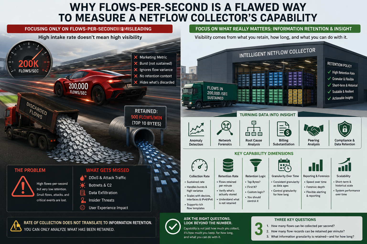 Why flows-per-second alone is a flawed measure of NetFlow collector capability